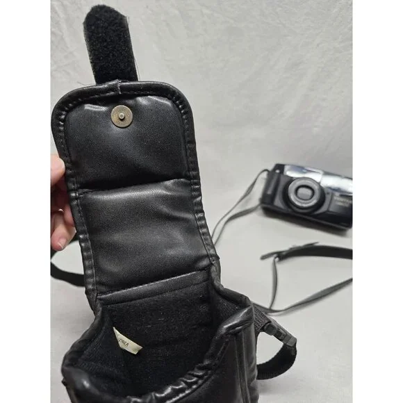 Pentax Zoom-90 Black Tele-Macro Auto Focus Point & Shoot Film Camera With Case - Picture 4 of 16